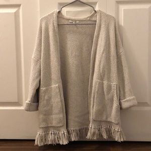 Madewell cardigan with cute fringe!